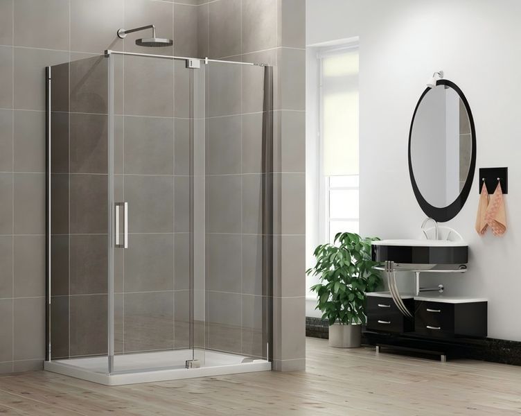 Душевая кабина без поддона Koer SR SC02 100x80 см, прозрачное стекло Easy Clean 8мм, хром (KR5355) KR5355 фото