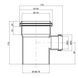 Тройник канализационный TA Sewage 110х50х110, 90&deg; SD00035650 фото 2