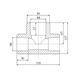 Трійник PPR Blue Ocean 90х40х90 редукційний SD00009230 фото 2