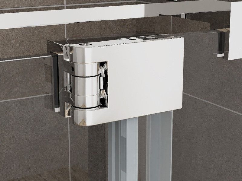 Душевая кабина без поддона Koer SR SC02 100x80 см, прозрачное стекло Easy Clean 8мм, хром (KR5355) KR5355 фото