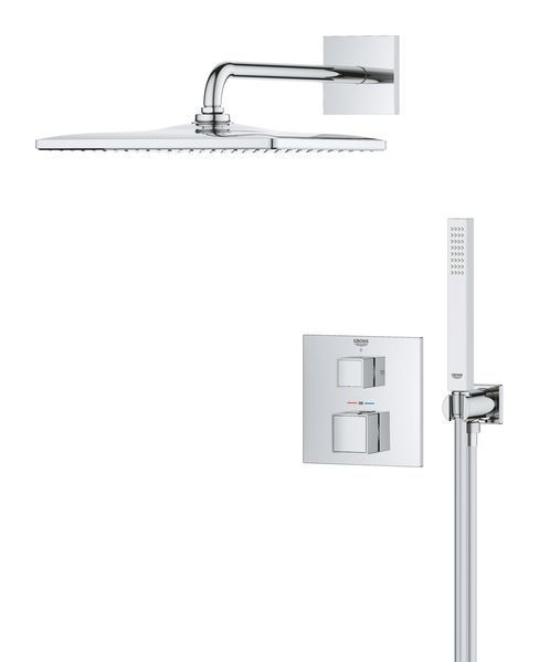 Душевая система скрытого монтажа Grohe Grohtherm Cube с термостатом, хром 34868000 (34868000) 34868000 фото