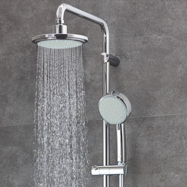 Душевая система с термостатом Grohe New Tempesta Cosmop, хром, 2 режима (27922000) 27922000 фото