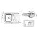 Кухонная мойка Lidz 7549 0,8 мм Micro Decor (LIDZ7549MICDEC) SD00041146 фото 2