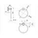 Держатель для полотенца Qtap Liberty D 160 мм QTLIBCRM1160 Chrome SD00031712 фото 2