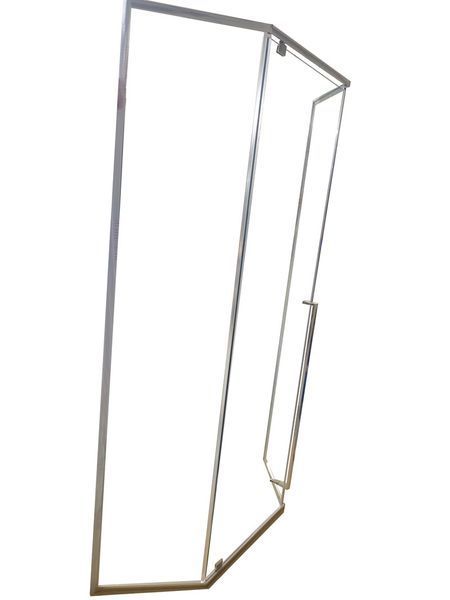 Душова кабіна Koer SR SC06 100x100 см без піддону, хром, скло 8мм Easy Clean (KR5365) KR5365 фото