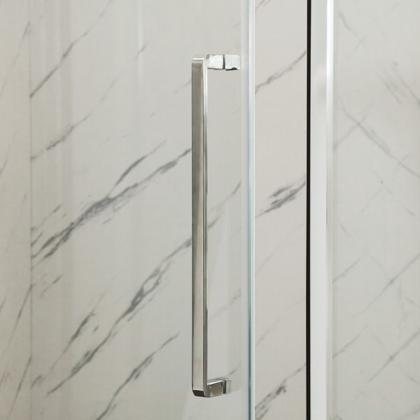 Душова кабіна Mixxus Premium BEVEL SC01, 90x90 см, без піддона, хром, скло 6 мм (MI6863) MI6863 фото