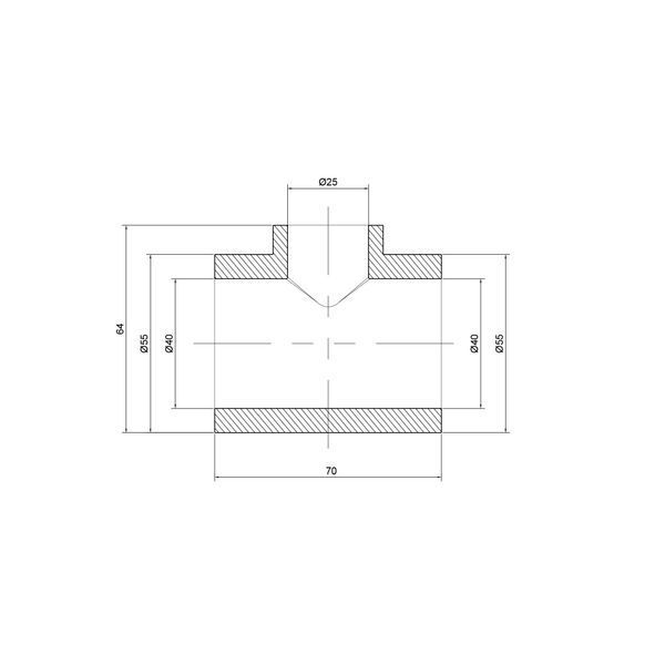 Трійник PPR Thermo Alliance 40х25х40 SD00029363 фото
