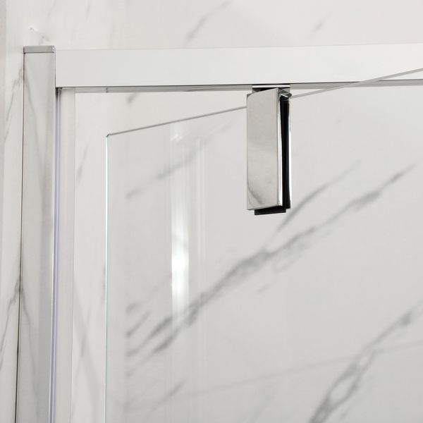 Душова кабіна Mixxus Premium BEVEL SC01, 90x90 см, без піддона, хром, скло 6 мм (MI6863) MI6863 фото