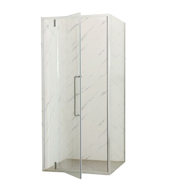Душова кабіна Mixxus Premium BEVEL SC01, 90x90 см, без піддона, хром, скло 6 мм (MI6863) MI6863 фото
