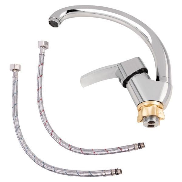 Змішувач для кухні Lidz Anny 008F (k40) LDANN008FCRM35123 Chrome, одноважільний, поворотний вилив SD00041227 фото