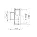 Перехід SD Forte 1" 1/2х3/4" ВЗ SF3604020 SD00002607 фото 2