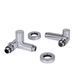 Комплект кранів SD Forte 1/2" НР для рушникосушарки кутовий SF395W15HE SD00046629 фото 5