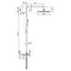 Душова колонка з термостатом Koer KB-55014-01, хром, 3 режими, 150 см шланг (KR4732) KR4732 фото 2