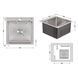Мийка для кухні інтегрована Lidz Handmade H5050 (LDH5050BRU35375) Brushed Steel 3,0/1,0 мм SD00041479 фото 2