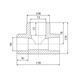 Тройник PPR Blue Ocean 90х75х90 редукционный SD00009233 фото 2