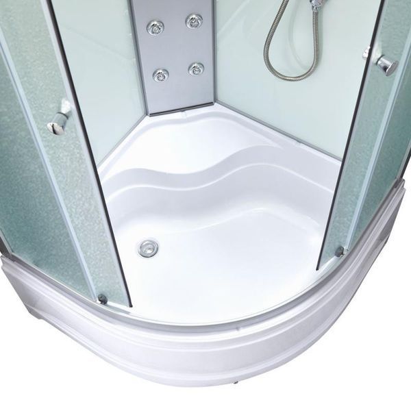 Гидромассажный бокс Lidz Tani SBM90x90.SAT.HIGH.FR, стекло Frost 4 мм, угловая конструкция, 6 душевых форсунок SD00039864 фото