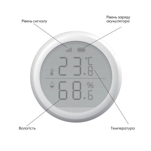 ZigBee Бездротовий датчик температури та вологості ZB-ZTH SD00049571 фото