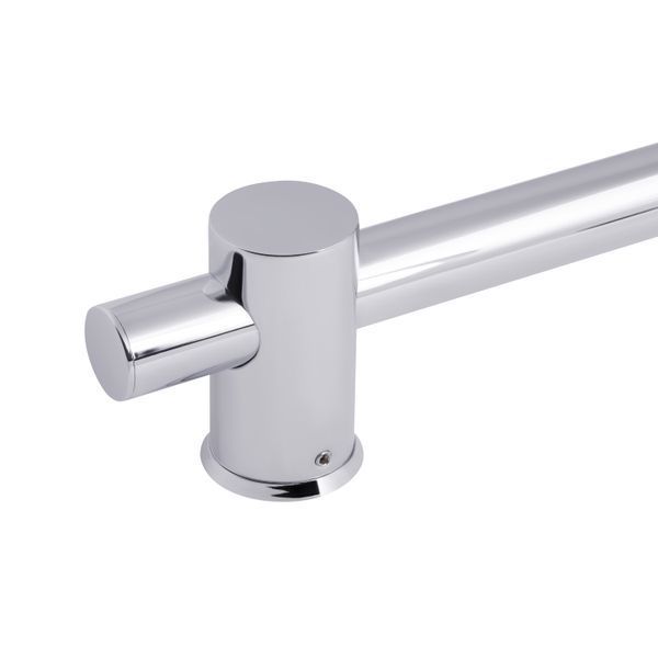 Душова стійка з тримачем універсальна Qtap Lepit 665 мм округла QTLEP82103OC Chrome, настінний монтаж, хромована сталь SD00047522 фото