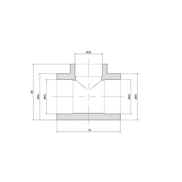 Трійник PPR Thermo Alliance 40х32х40 SD00029364 фото