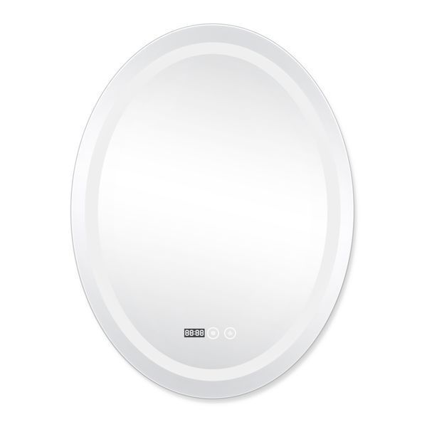Дзеркало Qtap Mideya (DC-F801) 600х800 з LED-підсвічуванням Touch, з антизапітнінням, годинником, диммером SD00034655 фото