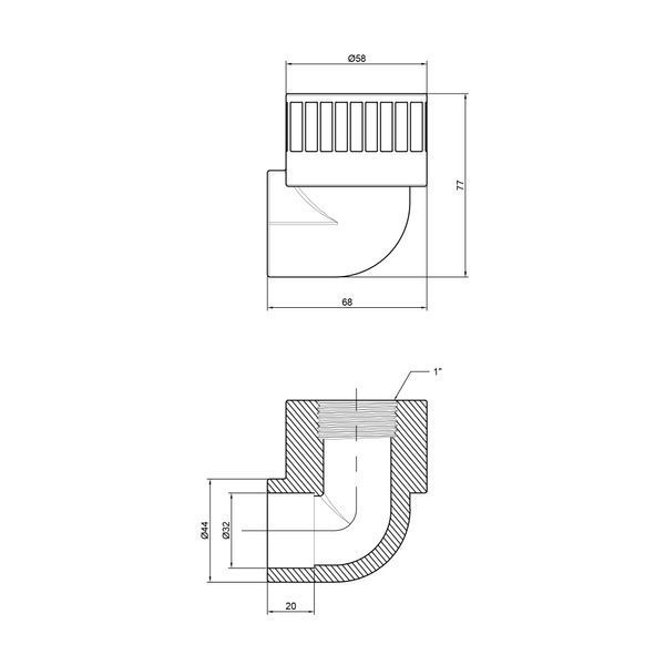 Кутик PPR Thermo Alliance 32х1" ВР SD00029419 фото