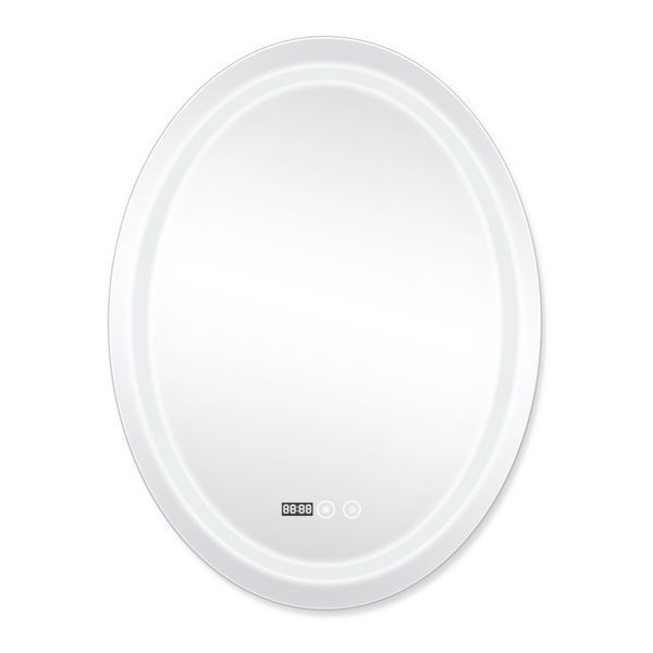 Дзеркало Qtap Mideya (DC-F801) 600х800 з LED-підсвічуванням Touch, з антизапітнінням, годинником, диммером SD00034655 фото