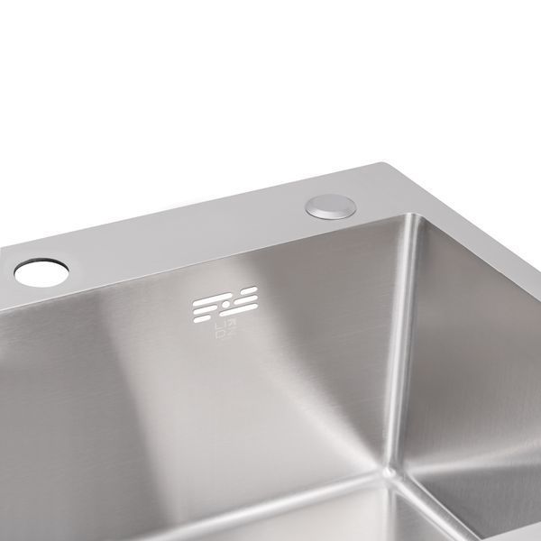 Мийка для кухні інтегрована Lidz Handmade H5045 (LDH5045BRU35383) Brushed Steel 3,0/1,0 мм SD00041487 фото
