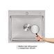 Мийка для кухні інтегрована Lidz Handmade H5045 (LDH5045BRU35383) Brushed Steel 3,0/1,0 мм SD00041487 фото 3