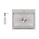 Мийка для кухні інтегрована Lidz Handmade H5045 (LDH5045BRU35383) Brushed Steel 3,0/1,0 мм SD00041487 фото 9