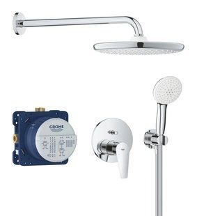 Схована душова система GROHE BauEdge з Tempesta 250, хром, вбудований монтаж (25290000) 25290000 фото