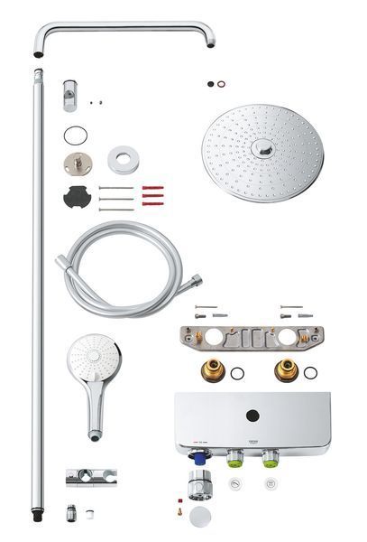 Душова система з термостатом Grohe Euphoria SmartControl, хром, 2 режими (26509000) 26509000 фото