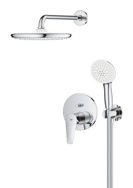 Схована душова система GROHE BauEdge з Tempesta 250, хром, вбудований монтаж (25290000) 25290000 фото