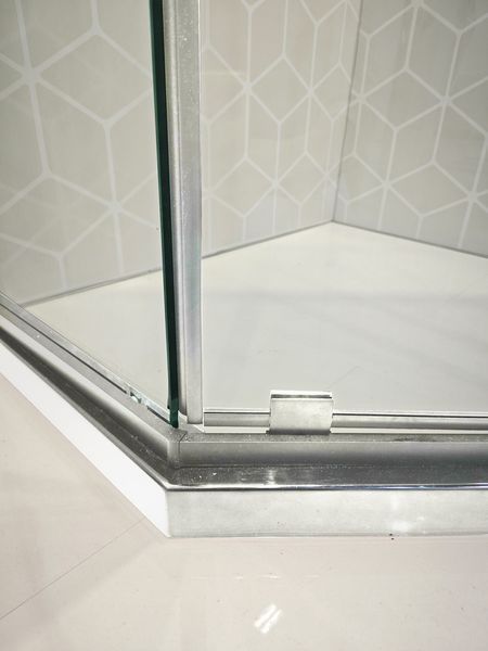 Душевая кабина Koer SR SC06 без поддона 90x90 см, прозрачное стекло 8мм, хром (KR5364) KR5364 фото