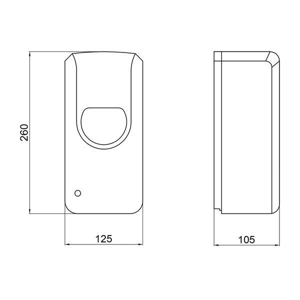 Дезінфектор Qtap Pohodli 6V безконтактний QT170WH42921 Білий (Zdrav&iacute;) для антисептика, сенсорне управління SD00049035 фото
