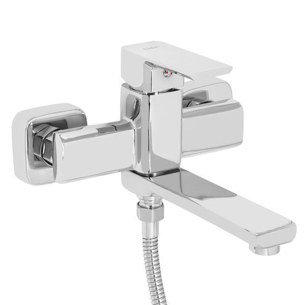 Смеситель для ванны Lidz Dozorca 0051 с поворотным изливом (c душевым гарнитуром) (k35) LDDOZ0051CRM45404 SD00051528 фото