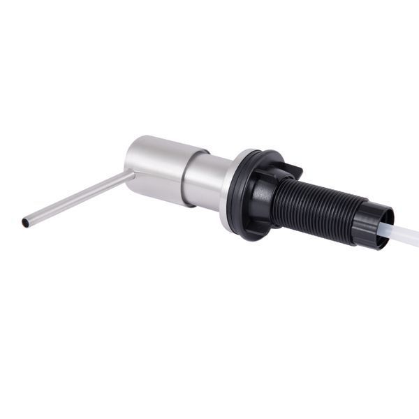 Дозатор для миючого засобу Lidz LK118 круглий Brushed Steel (LDLK118BRU46400) для кухні, натискний механізм SD00052524 фото