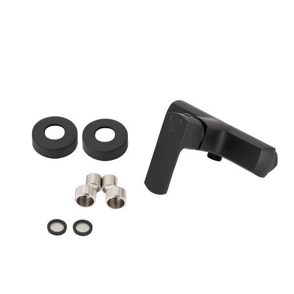 Змішувач для душу Qtap Lipno QTLIPNO4023101CB Black Matt, латунь, одноважільний, матова поверхня SD00042260 фото