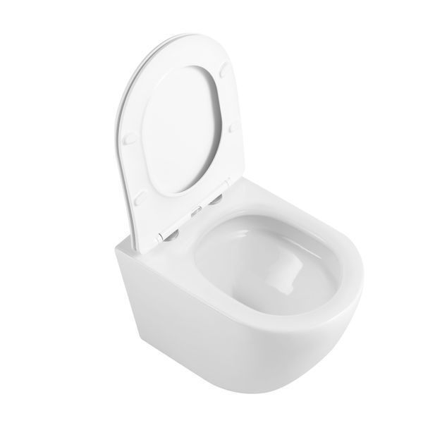 Унітаз підвісний Qtap Robin Ultra Quiet безобідковий з сідінням Soft-close 520x365x365 мм WHITE SD00052888 фото