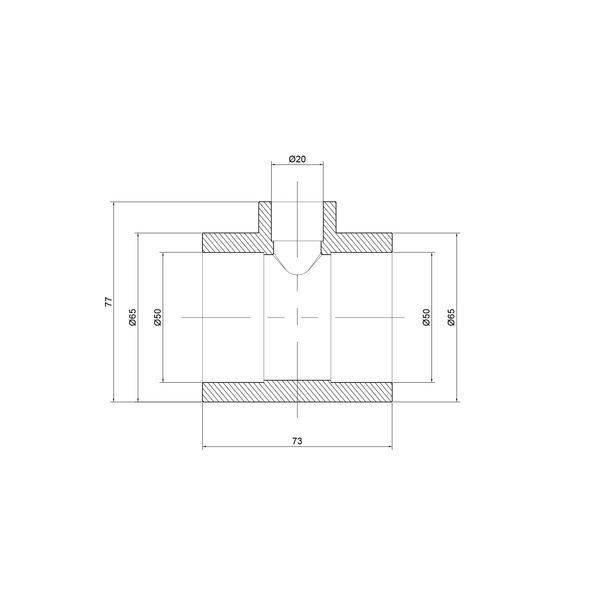 Трійник PPR Thermo Alliance 50х20х50 SD00029365 фото