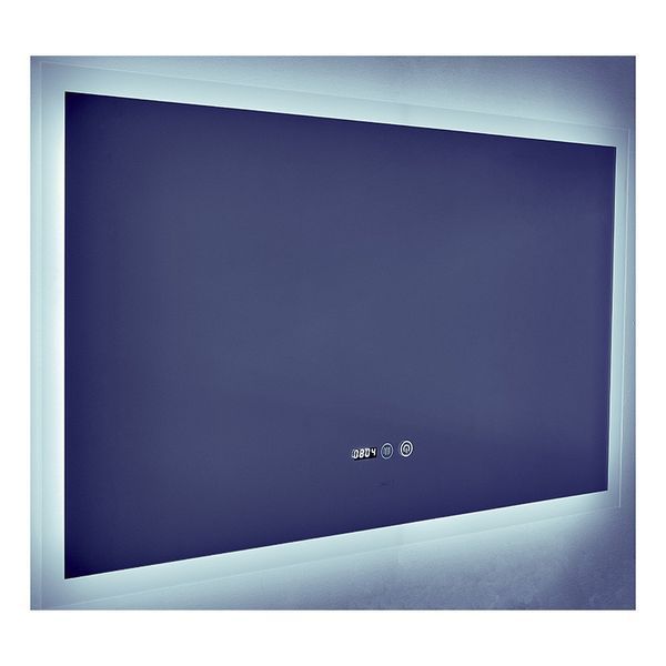 Дзеркало Mixxus Flat MR04-100x60 (годинник, LED-підсвітка, антизапотівання) (MI6008) MI6008 фото
