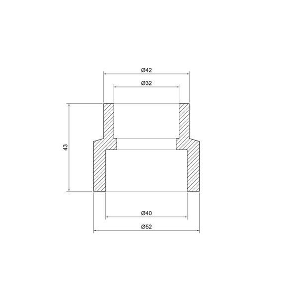 Муфта PPR Thermo Alliance 40х32 SD00029307 фото