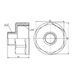 Перехід SD Forte 1" 1/4х1/2" ВЗ SF3603215 SD00002609 фото 2