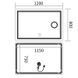 Дзеркало Mixxus Premium QUADRO MR20-120x80 (LED Touch, Anti-fog, димер, лінза) (MP6624) MP6624 фото 4