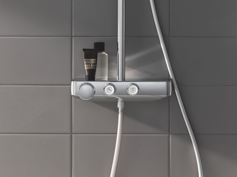 Душова система з термостатом Grohe Euphoria SmartControl, хром, 2 режими (26509000) 26509000 фото