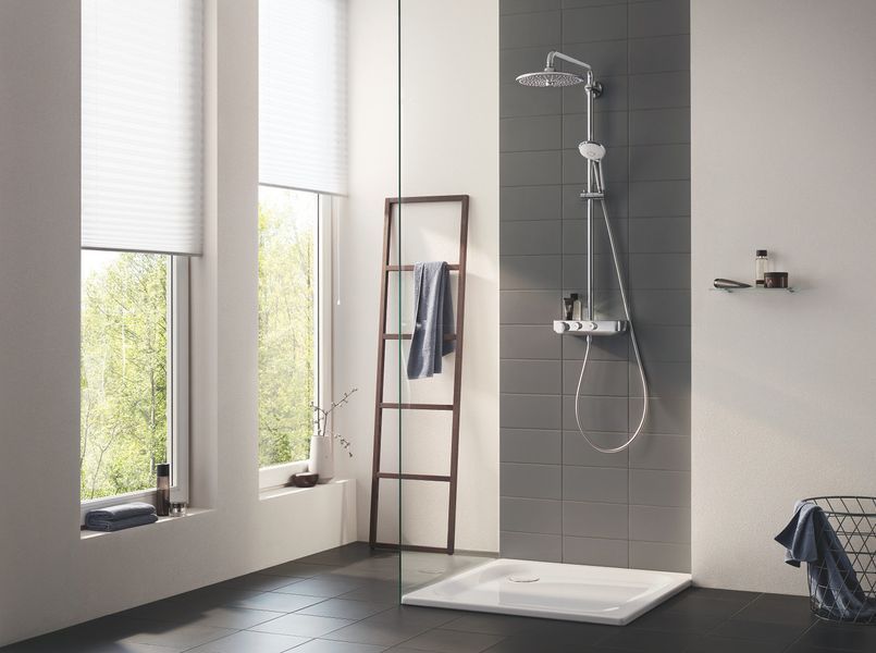 Душова система з термостатом Grohe Euphoria SmartControl, хром, 2 режими (26509000) 26509000 фото