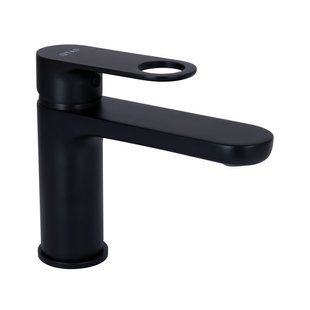 Смеситель для раковины Qtap Jay QTJAY270BLM45545 Black Matt, однорычажный, латунь, матовая поверхность SD00051669 фото