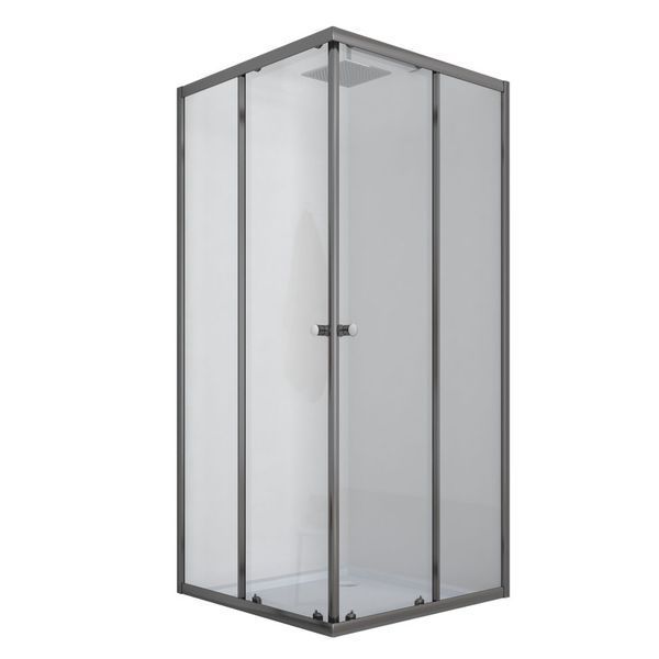 Душевая кабина Mixxus CUBIC SCT01 с низким поддоном 90x90 см, графит, стекло 4мм (MI6905) MI6905 фото