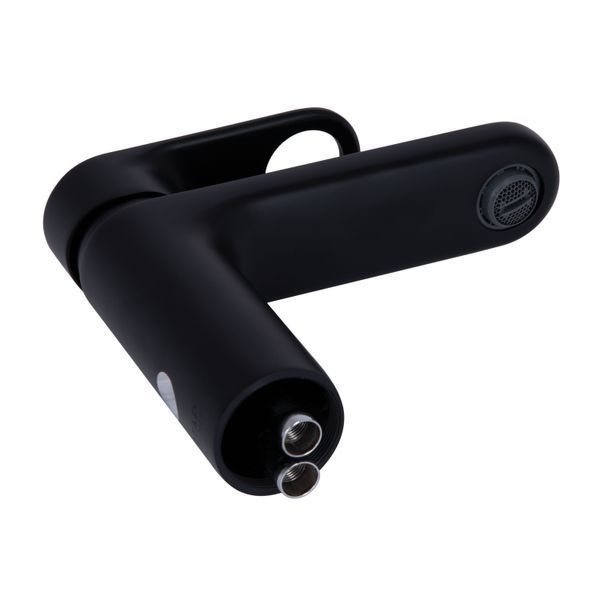 Змішувач для раковини Qtap Jay QTJAY270BLM45545 Black Matt, одноважільний, латунь, матова поверхня SD00051669 фото
