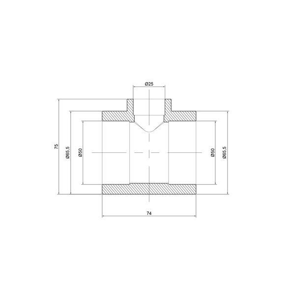 Трійник PPR Thermo Alliance 50х25х50 SD00029366 фото