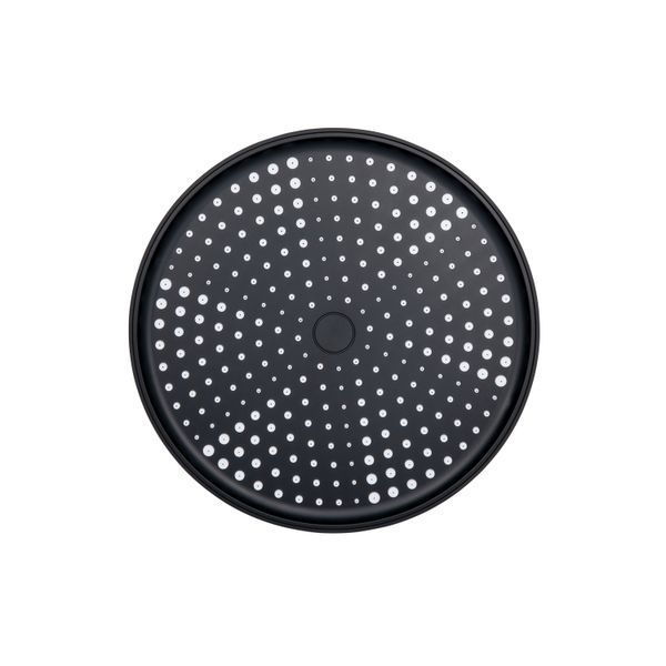 Лійка для верхнього душу Qtap Hlavova D 250 мм кругла QTHLA107BLM45949 Black Matt, ABS пластик, 24 місяці гарантії SD00052073 фото